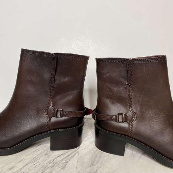 Franco Sarto Colt Brown Leather Bootie 9M - Picture 8 of 14